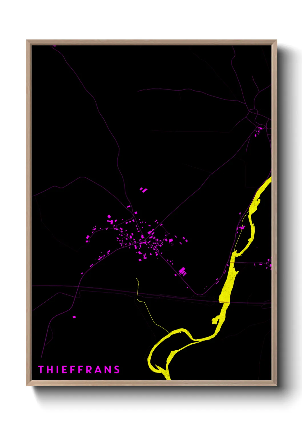 Une affiche de carte sur Thieffrans