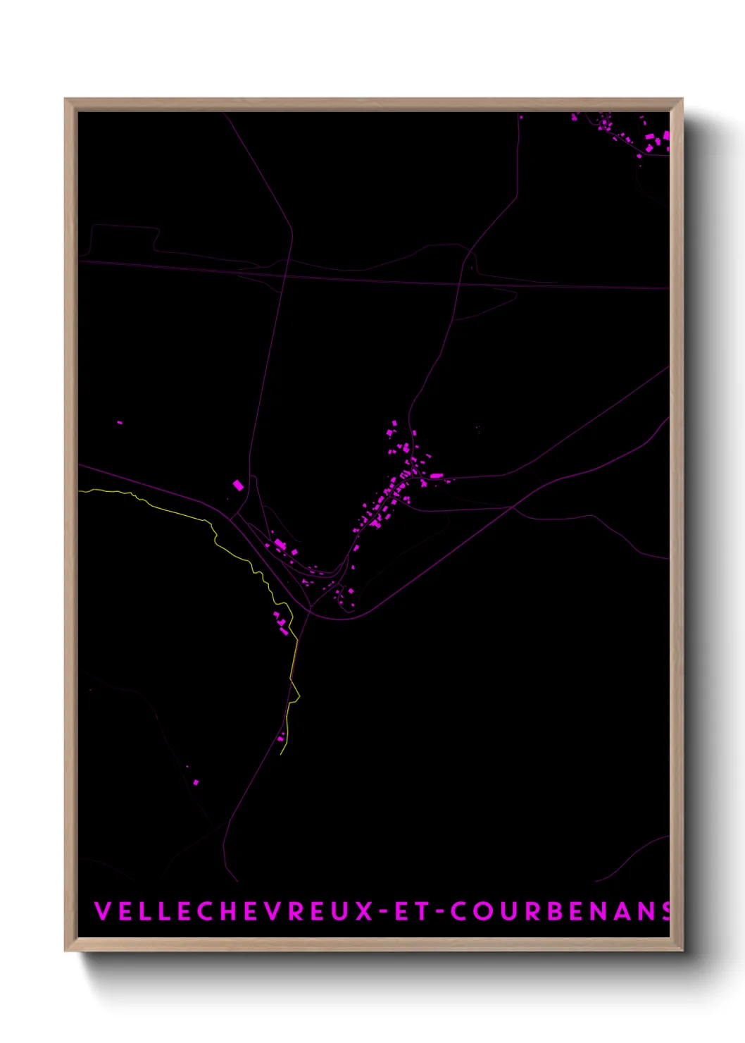 Un poster carteVellechevreux-et-Courbenans