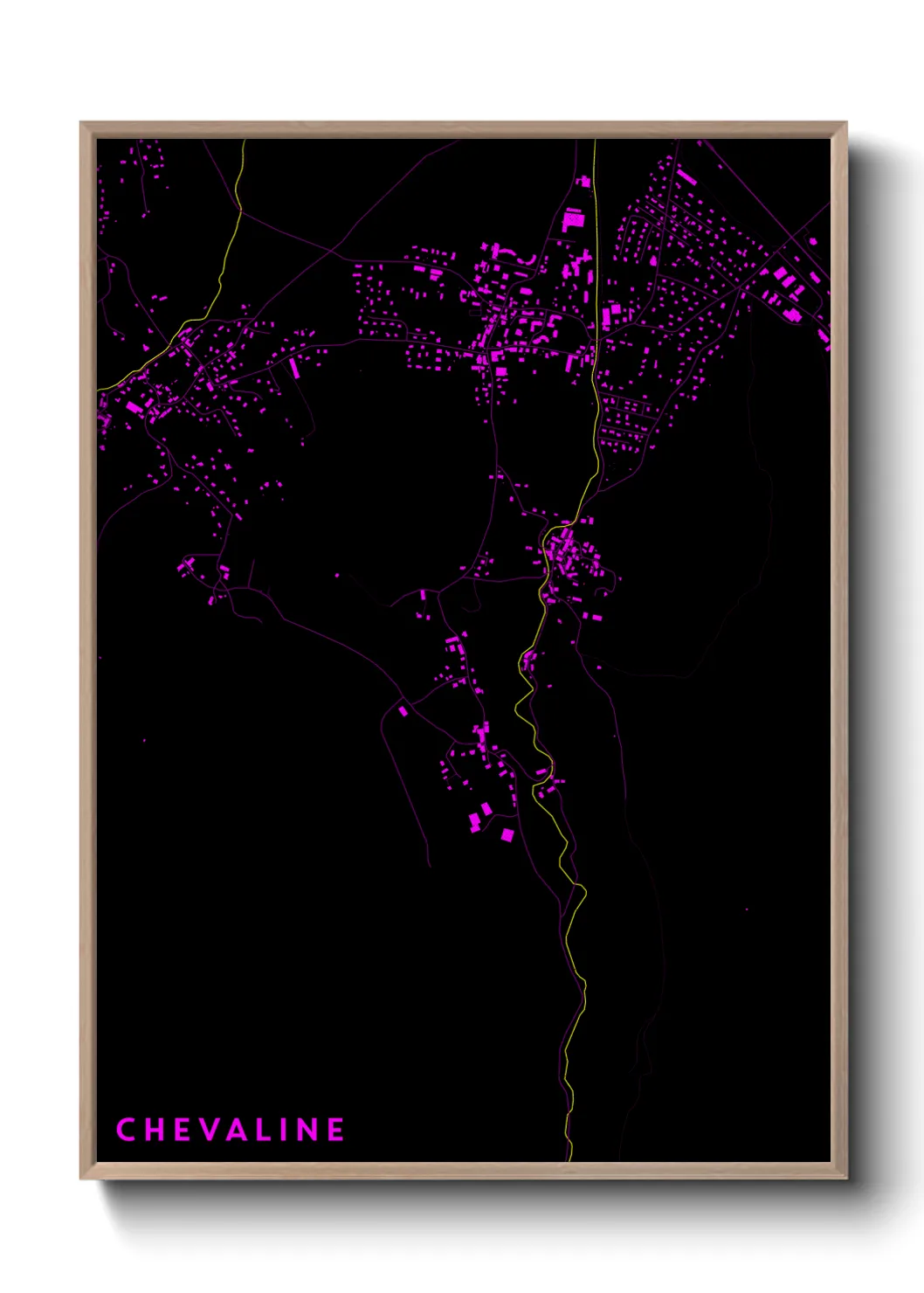 Une affiche de carte sur Chevaline