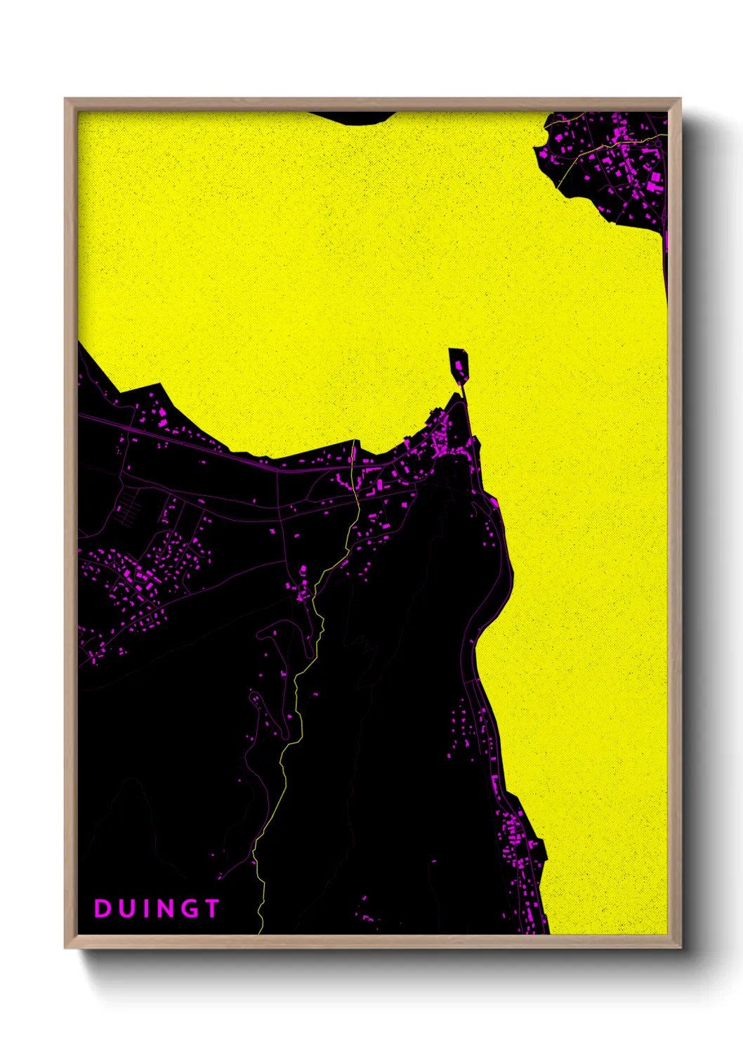 Une affiche de carte sur Duingt