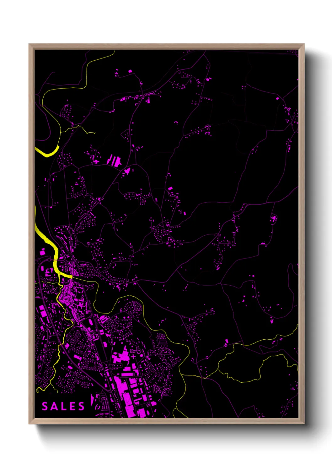 Une affiche de carte sur Sales