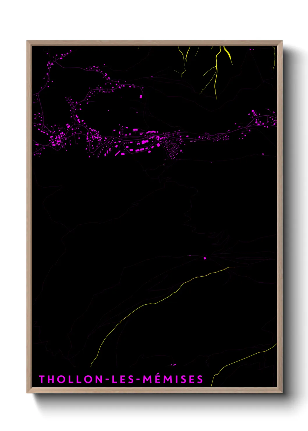 Un poster carteThollon-les-Mémises