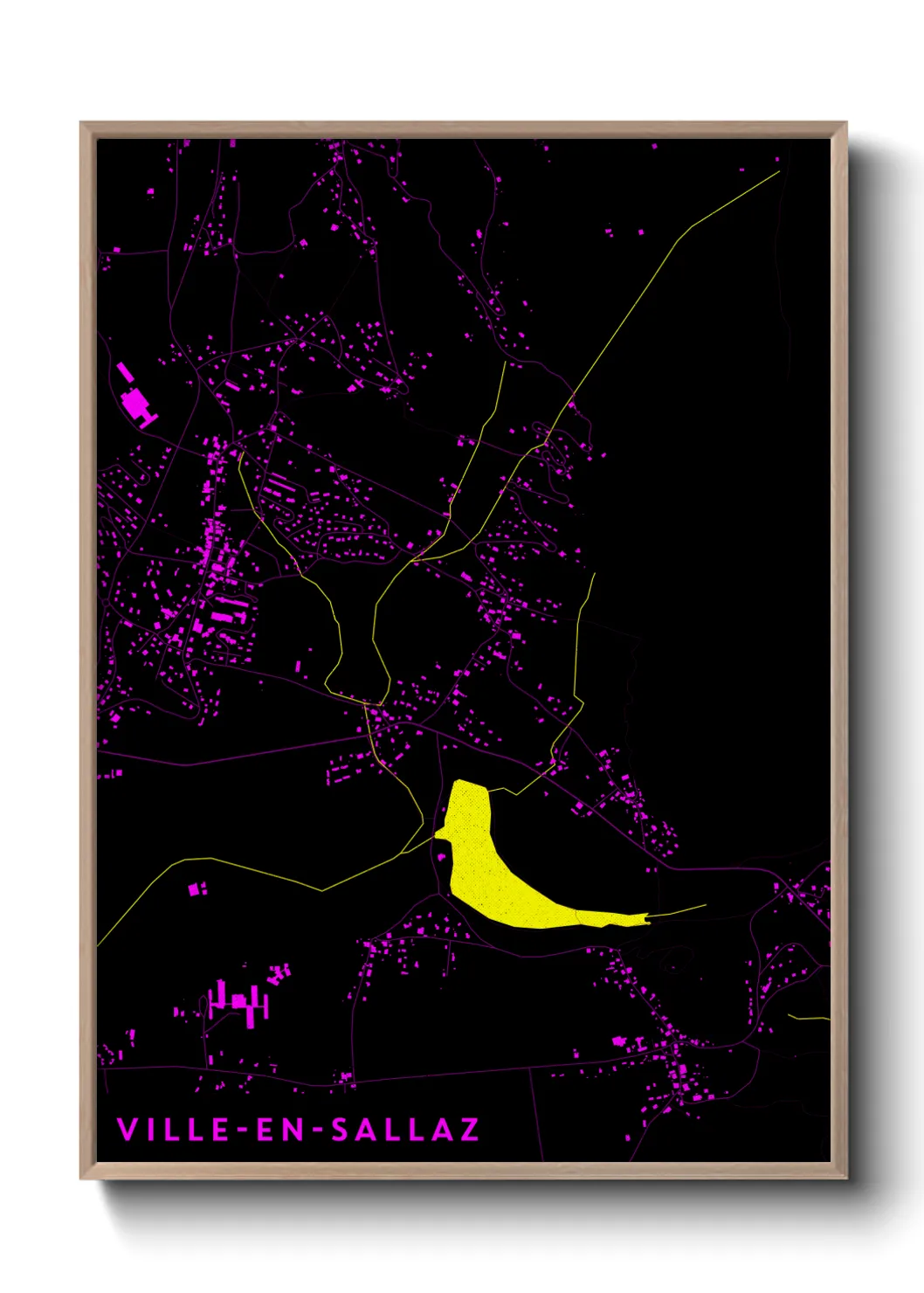 Un poster carteVille-en-Sallaz