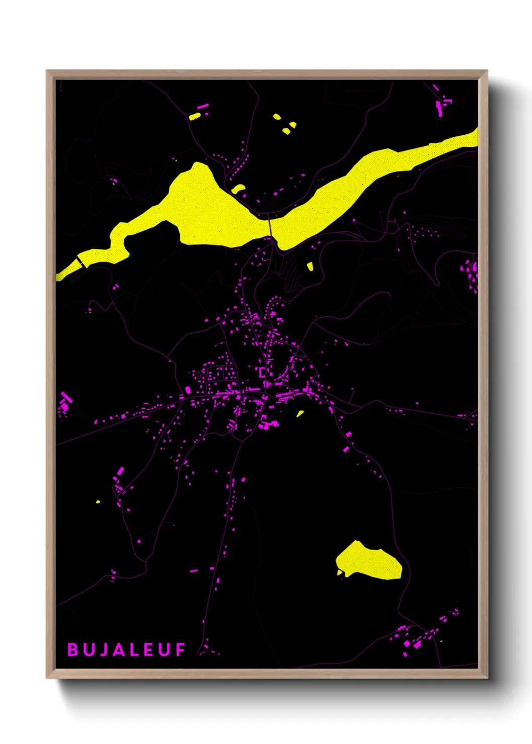 Un poster carteBujaleuf