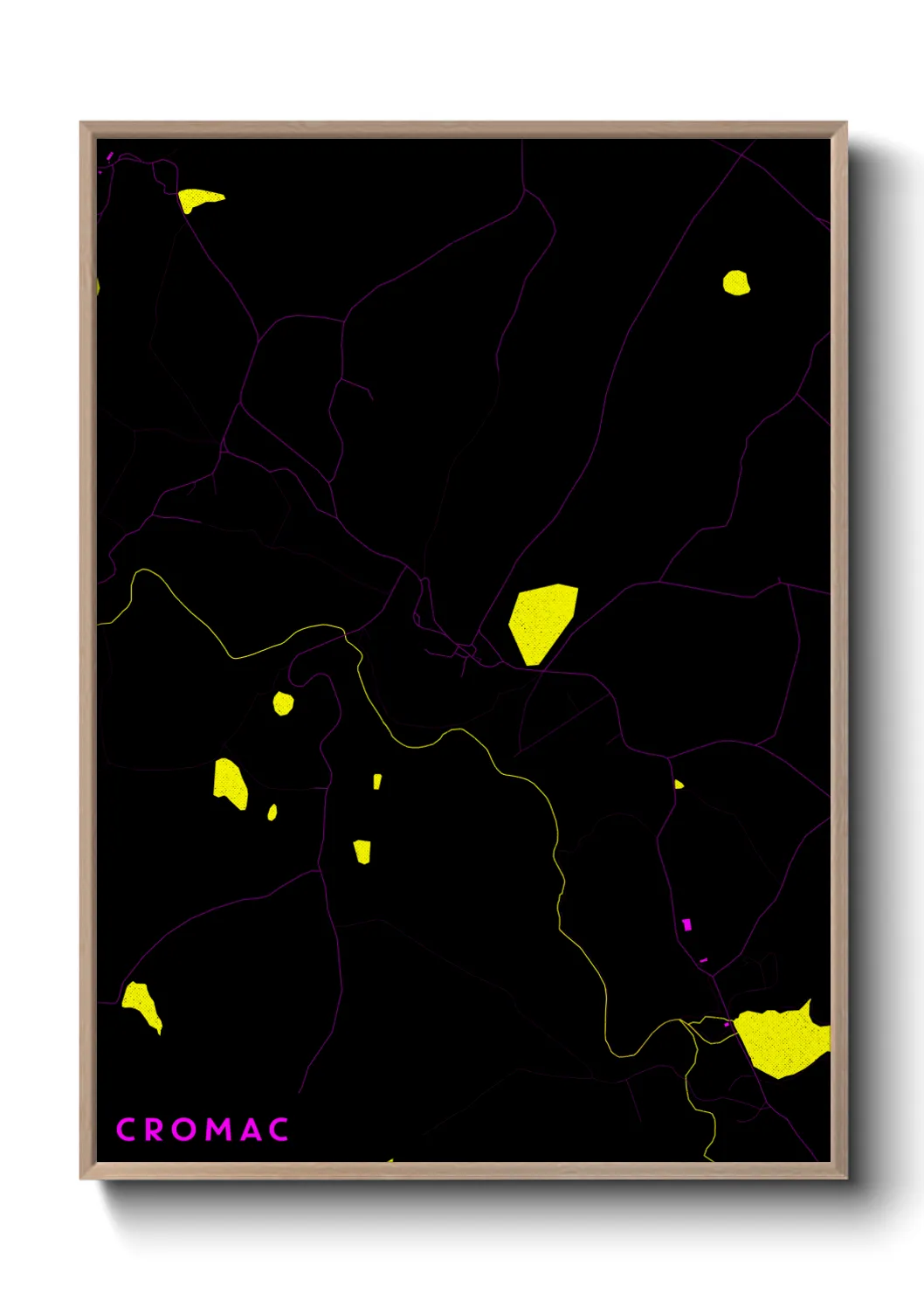 Une affiche de carte sur Cromac