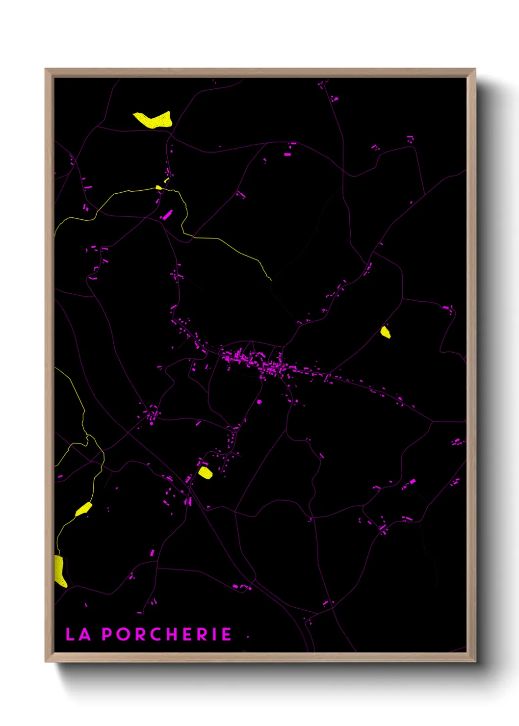 Une affiche de carte sur La Porcherie