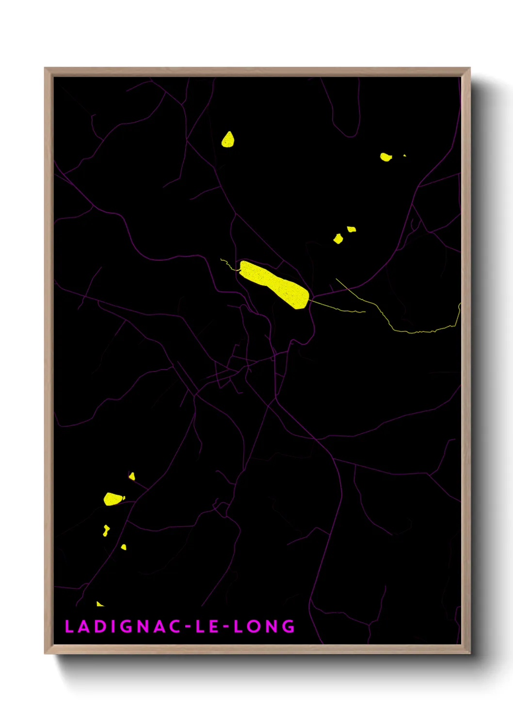 Un poster carteLadignac-le-Long