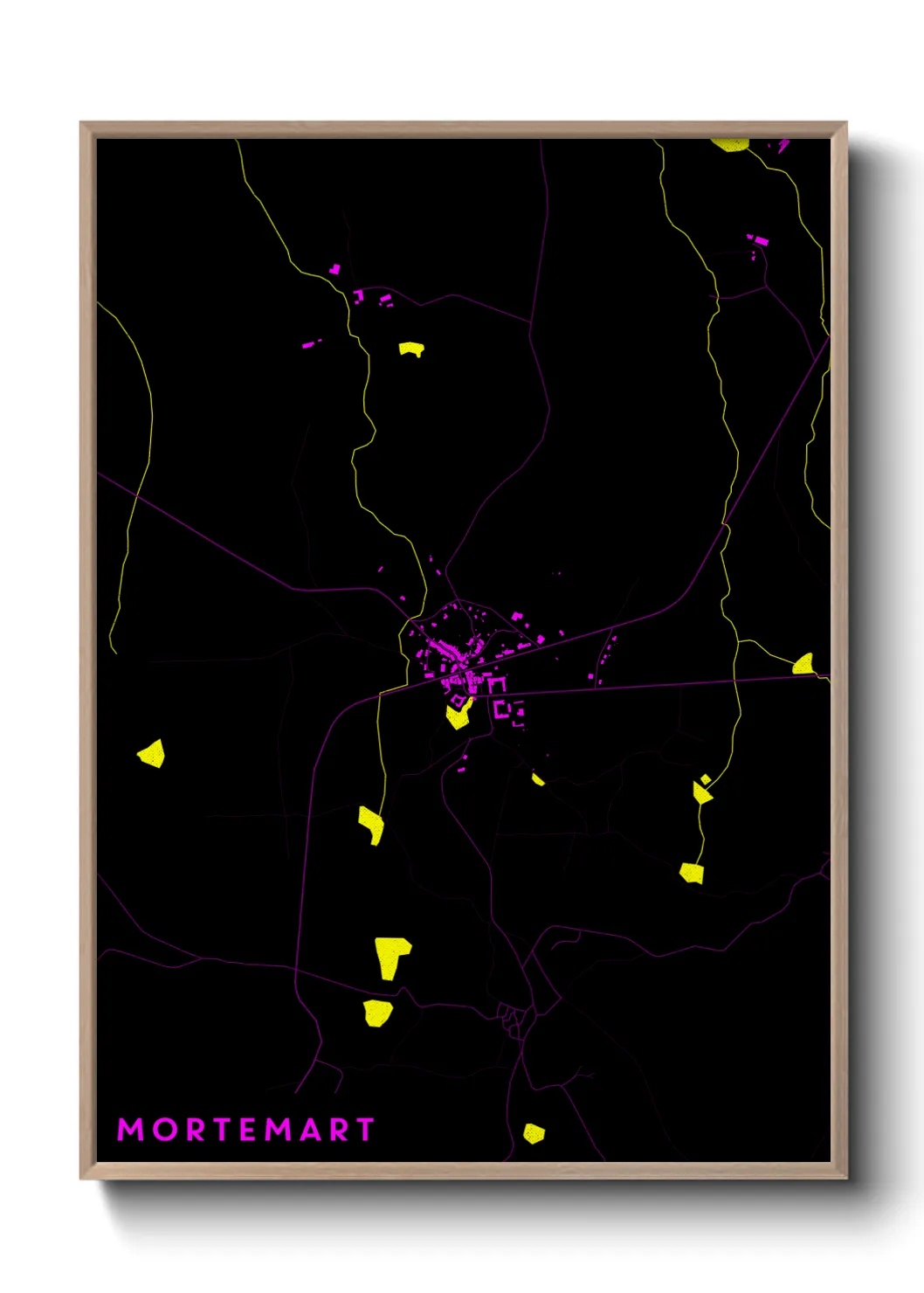 Une affiche de carte sur Mortemart