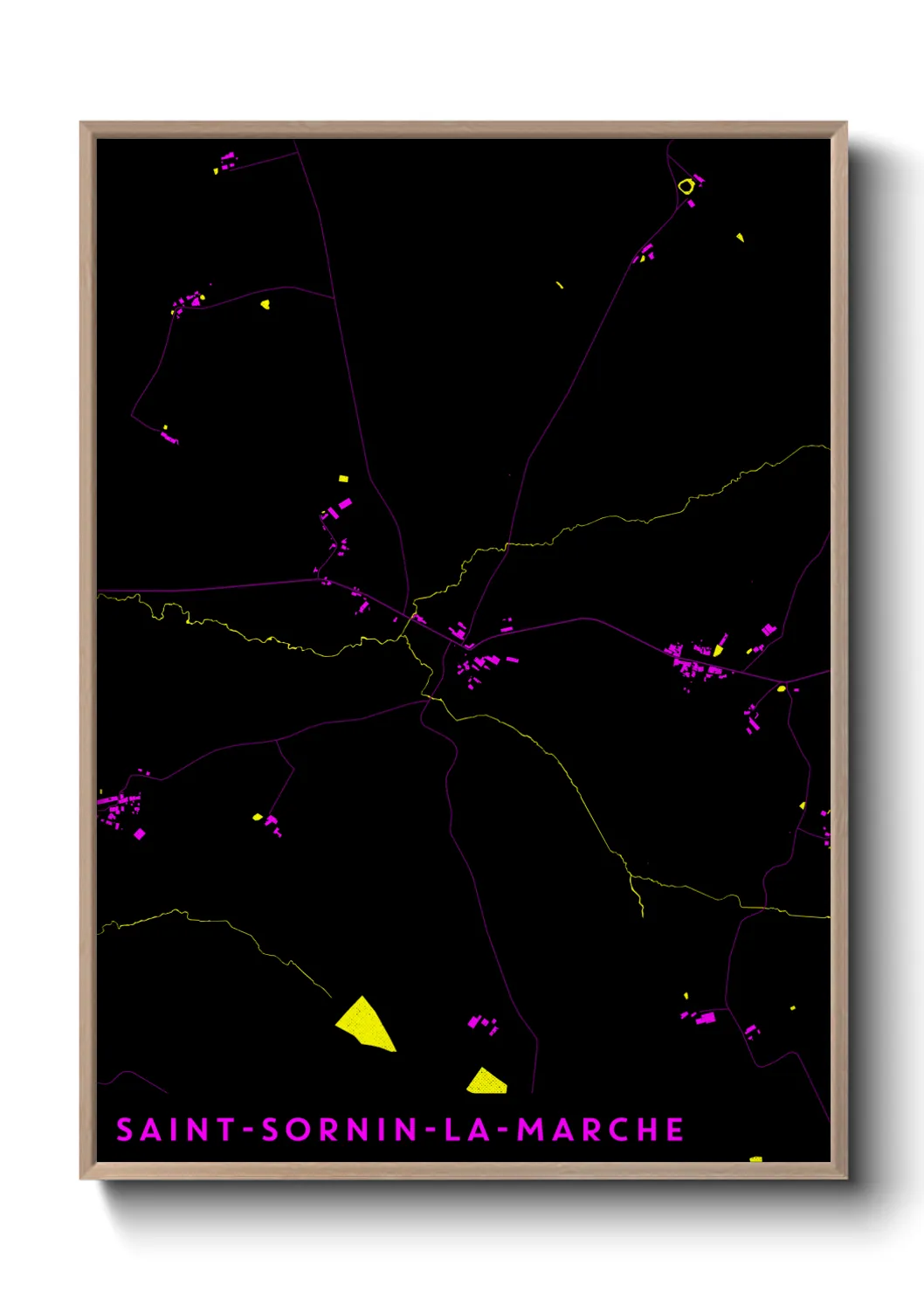 Un poster carteSaint-Sornin-la-Marche