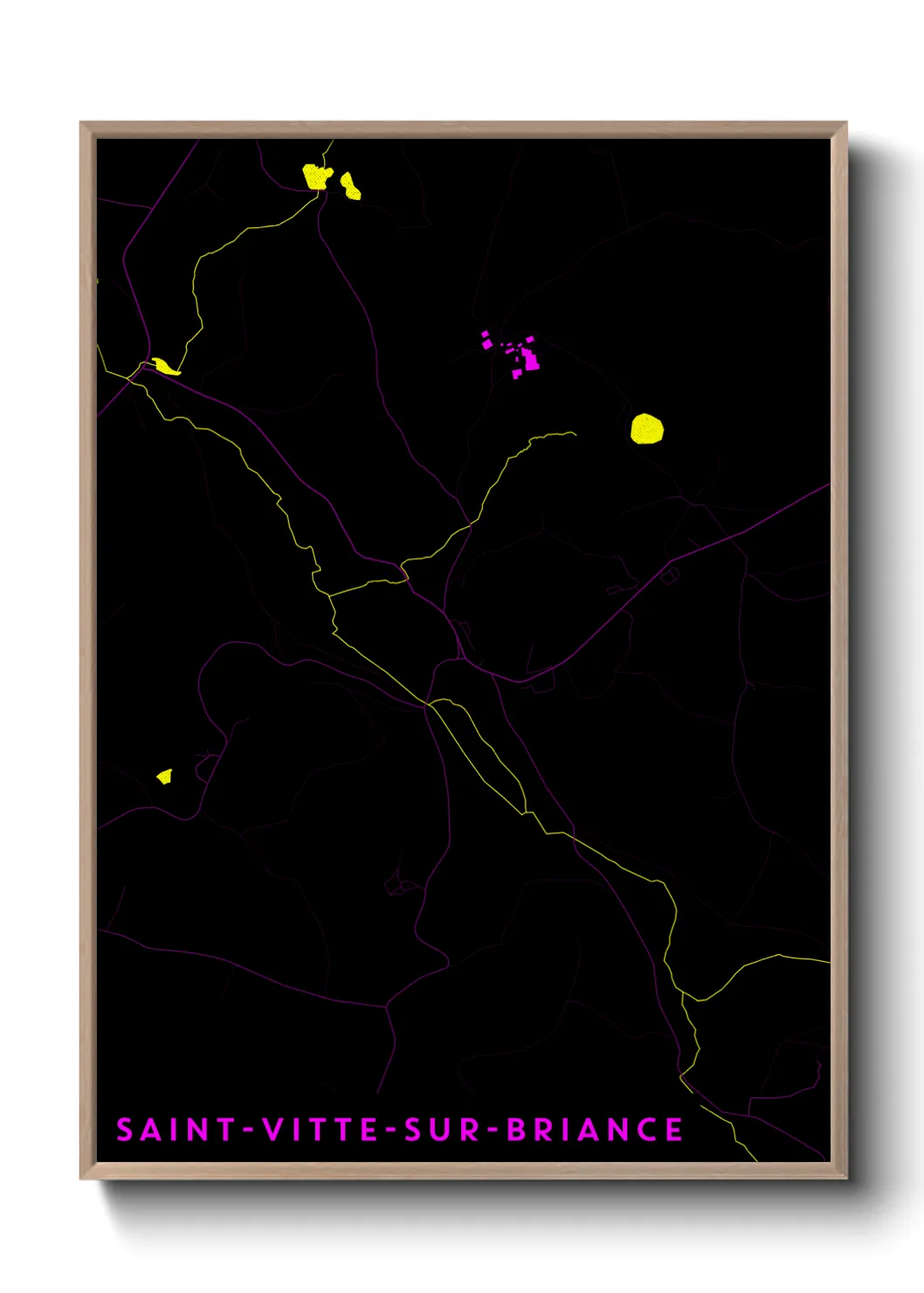 Un poster carteSaint-Vitte-sur-Briance