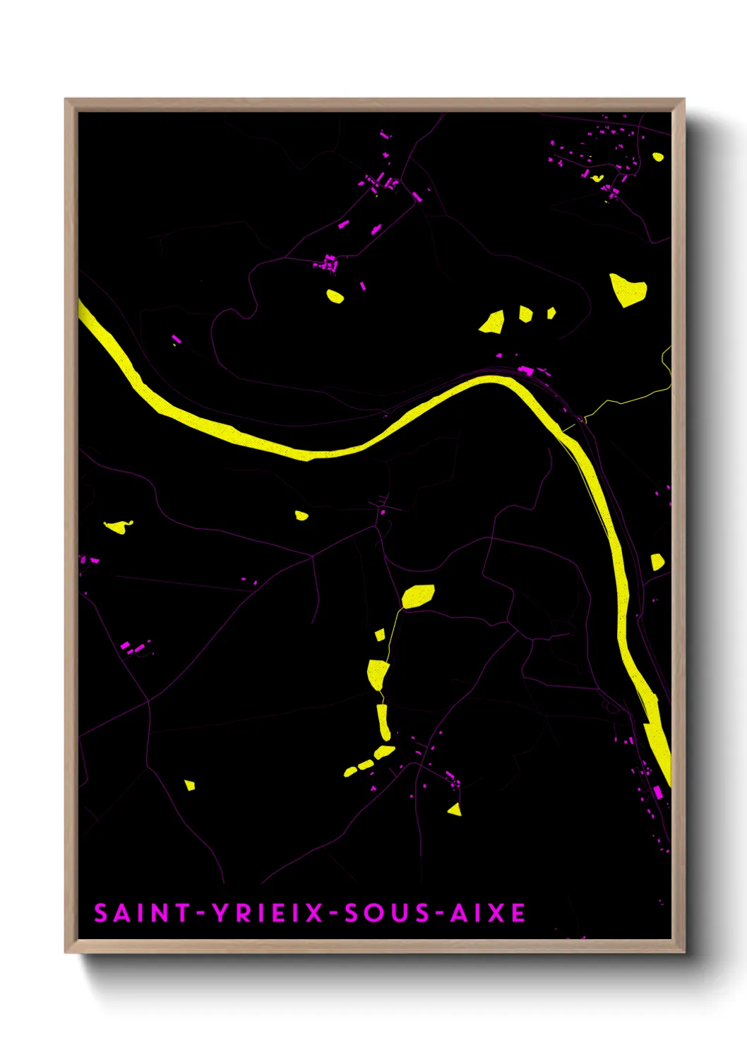 Un poster carteSaint-Yrieix-sous-Aixe