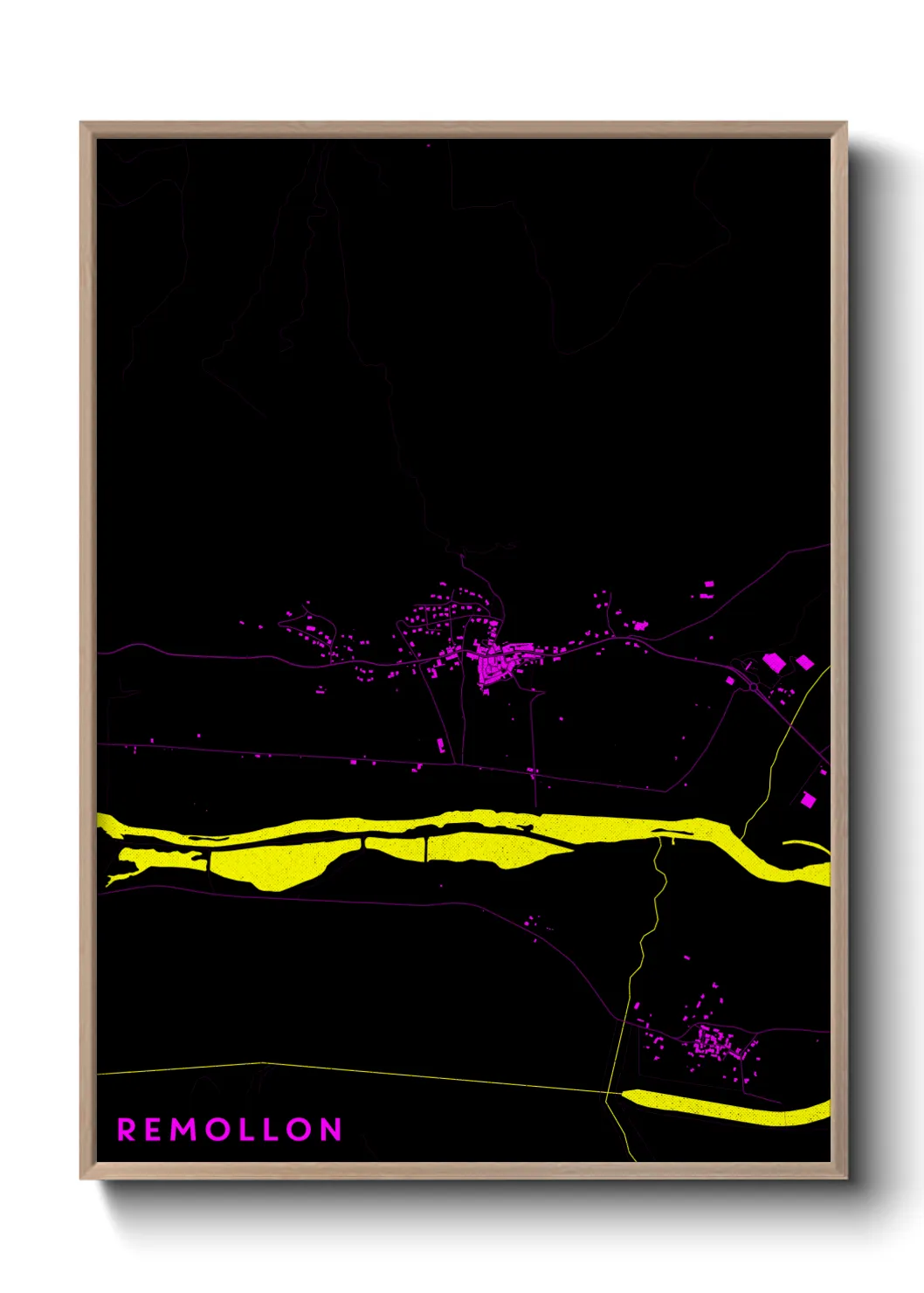 Une affiche de carte sur Remollon