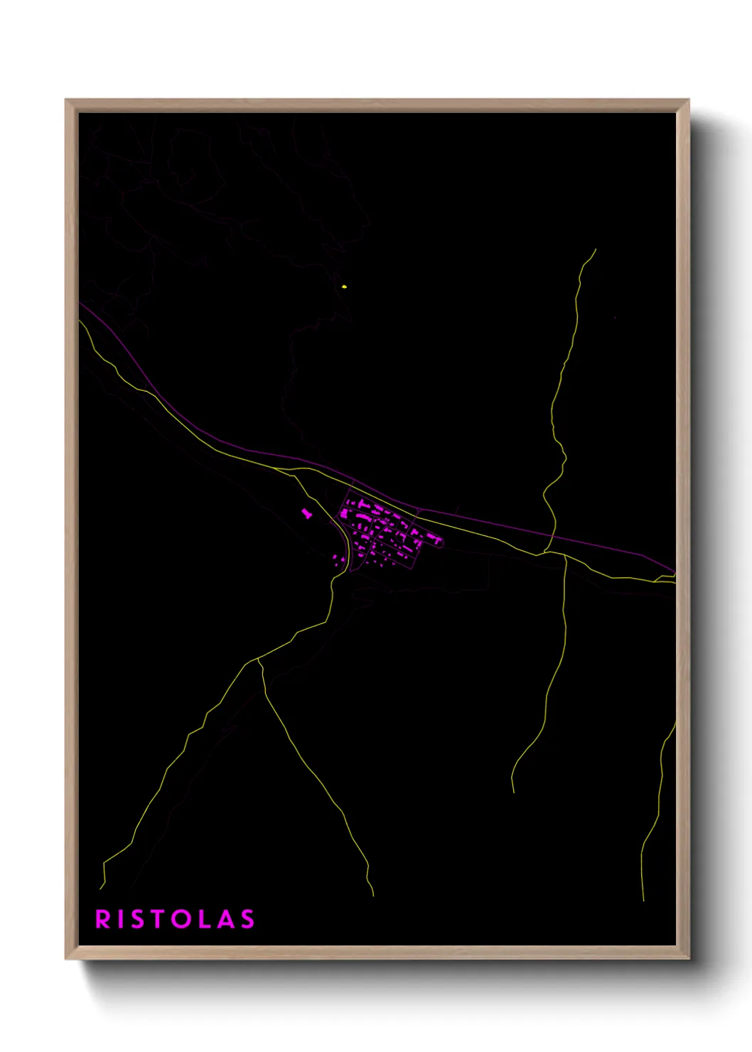 Une affiche de carte sur Ristolas