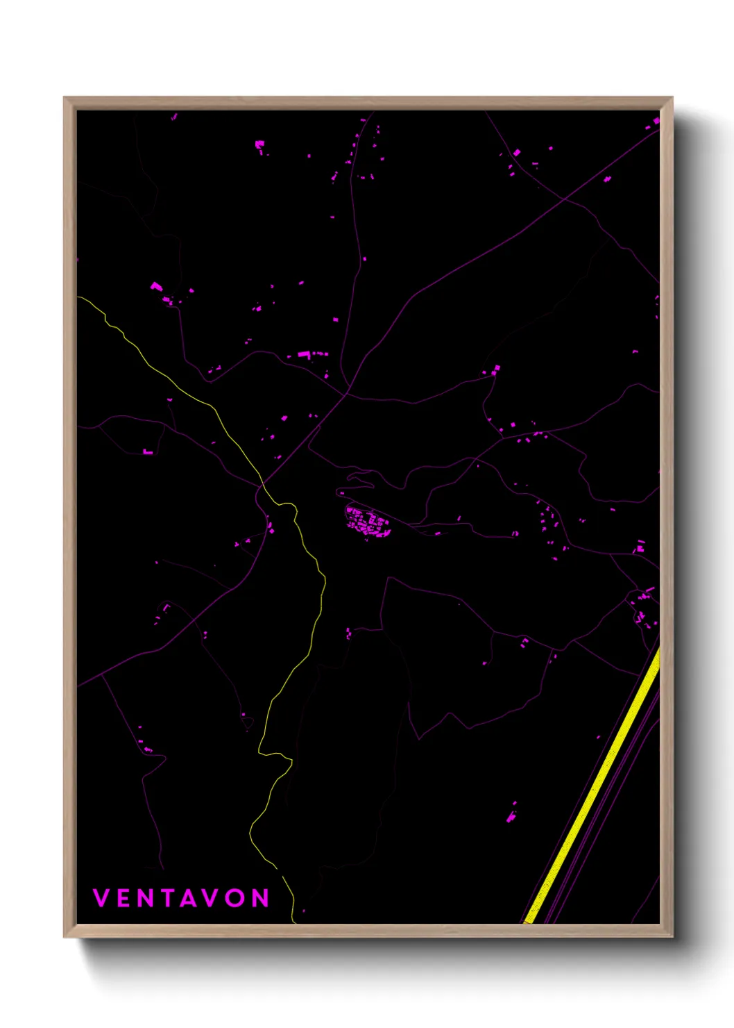 Une affiche de carte sur Ventavon