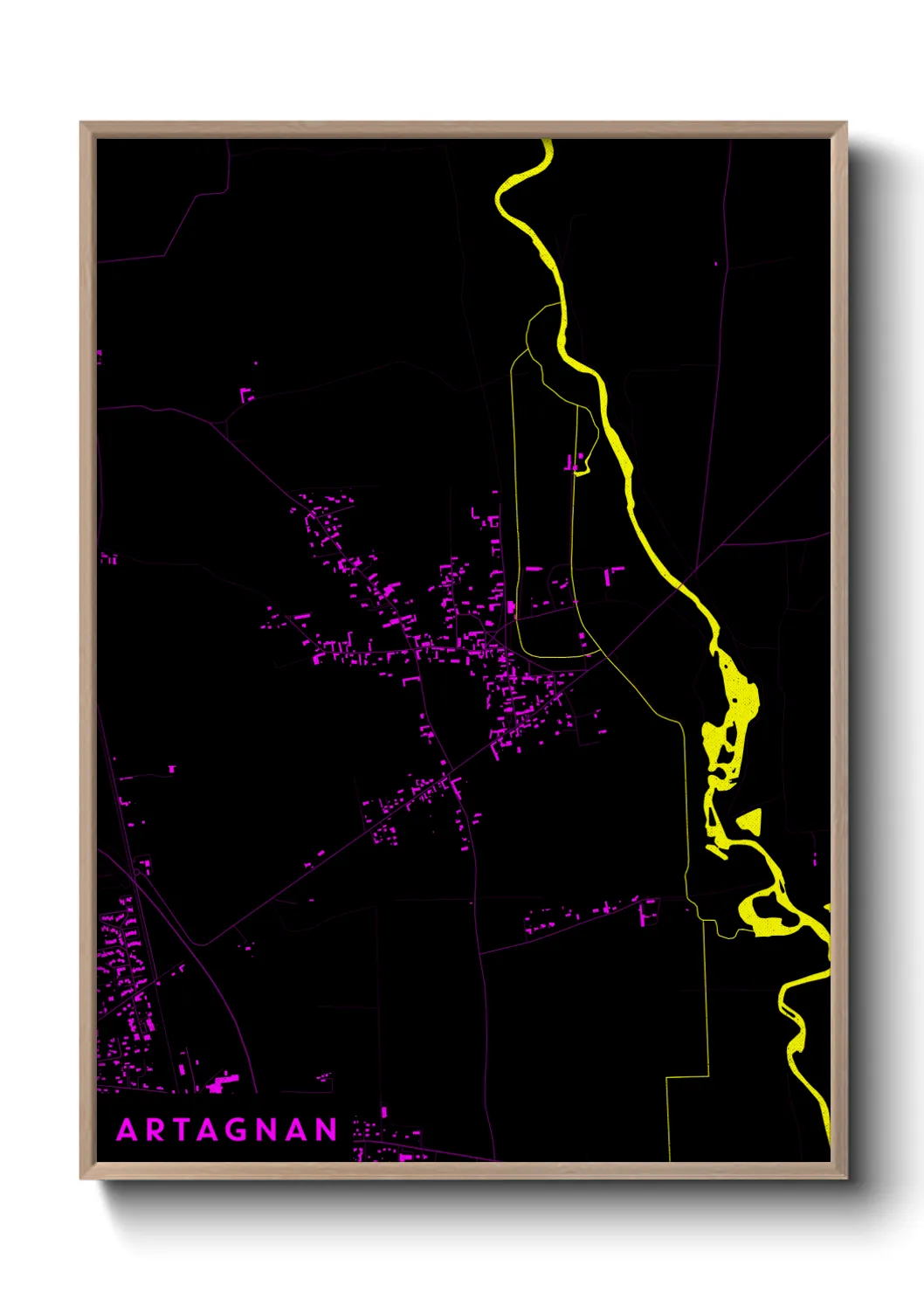 Une affiche de carte sur Artagnan