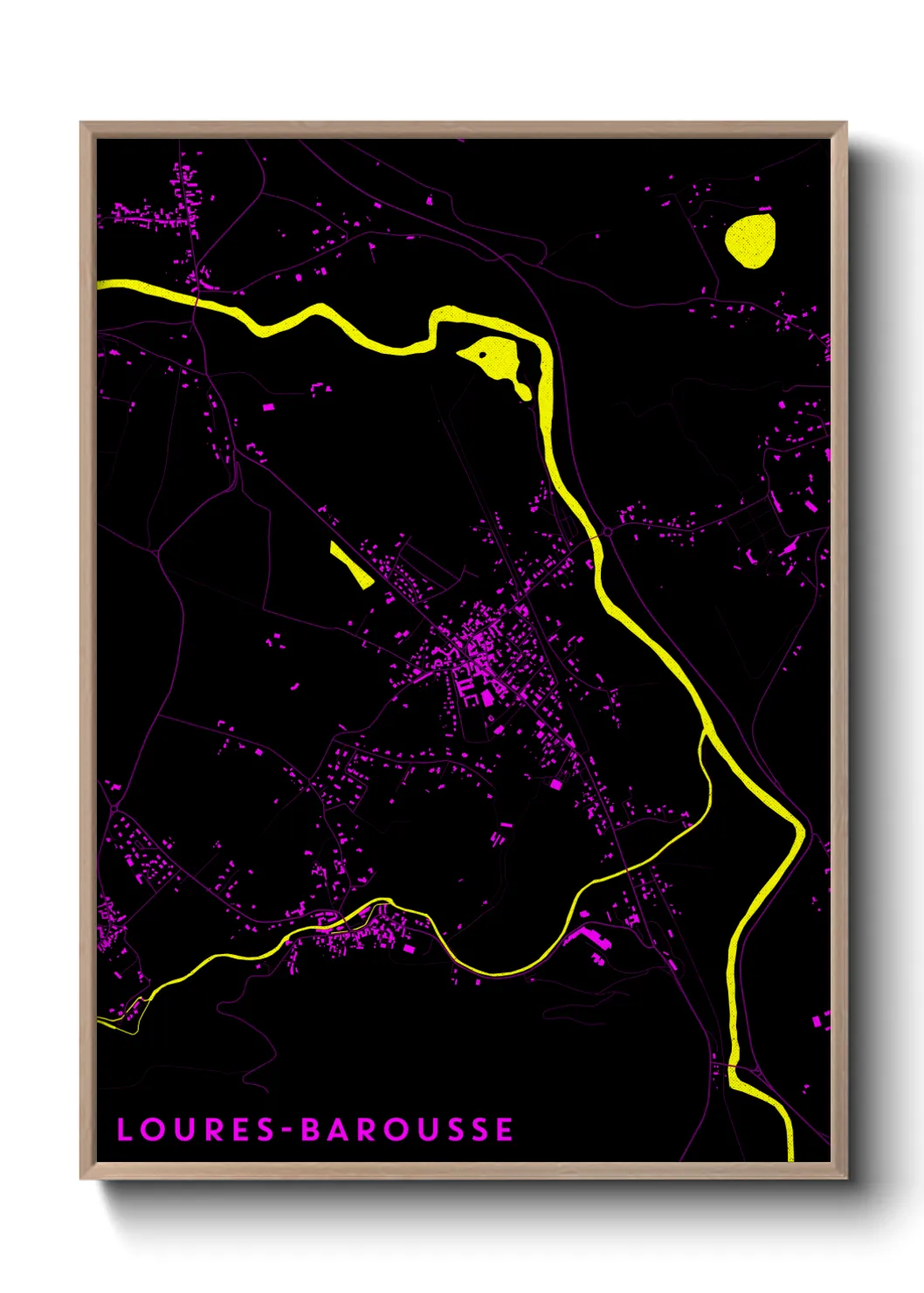 Un poster carteLoures-Barousse