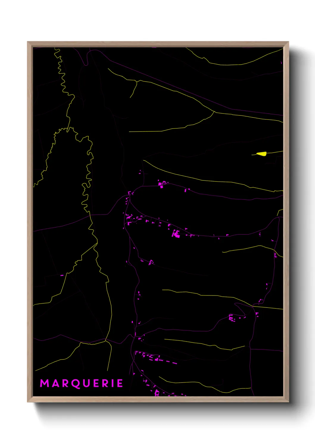 Une affiche de carte sur Marquerie