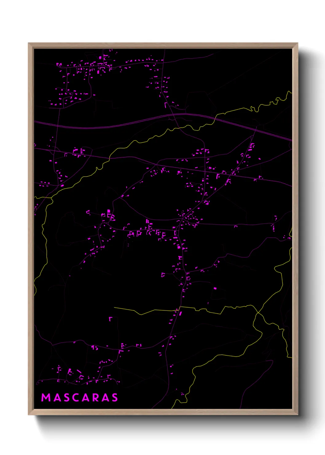 Une affiche de carte sur Mascaras