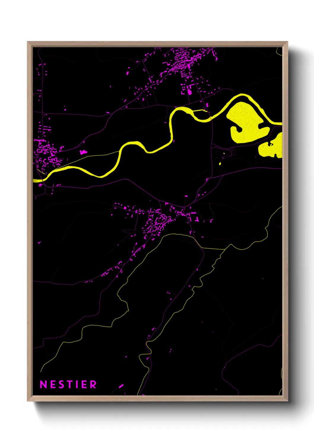 Une affiche de carte sur Nestier