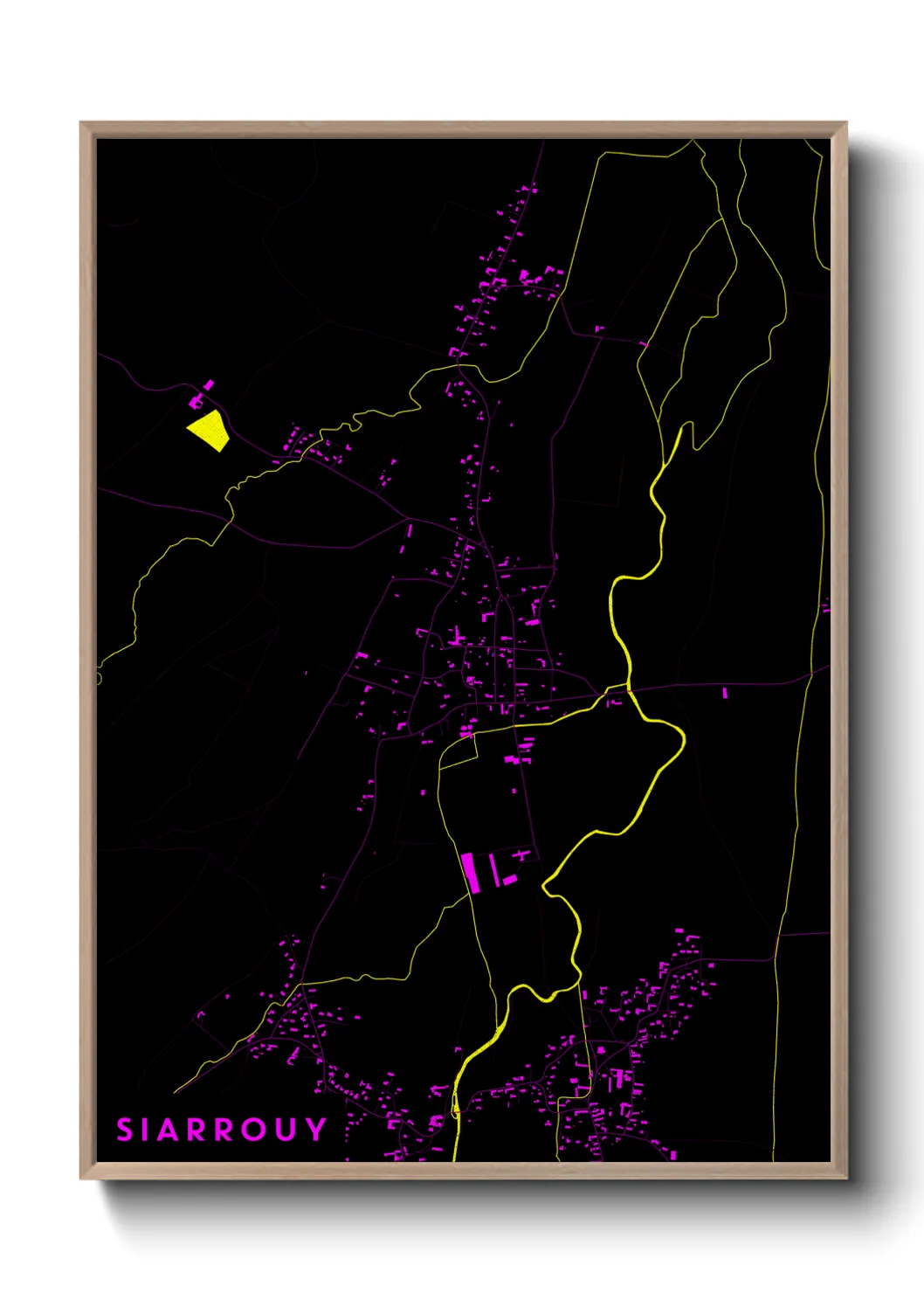 Une affiche de carte sur Siarrouy