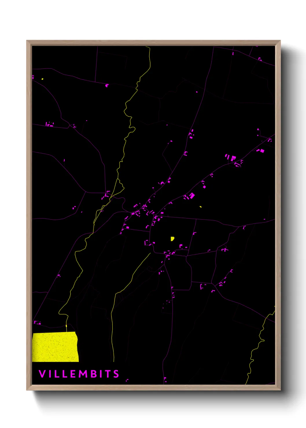 Une affiche de carte sur Villembits