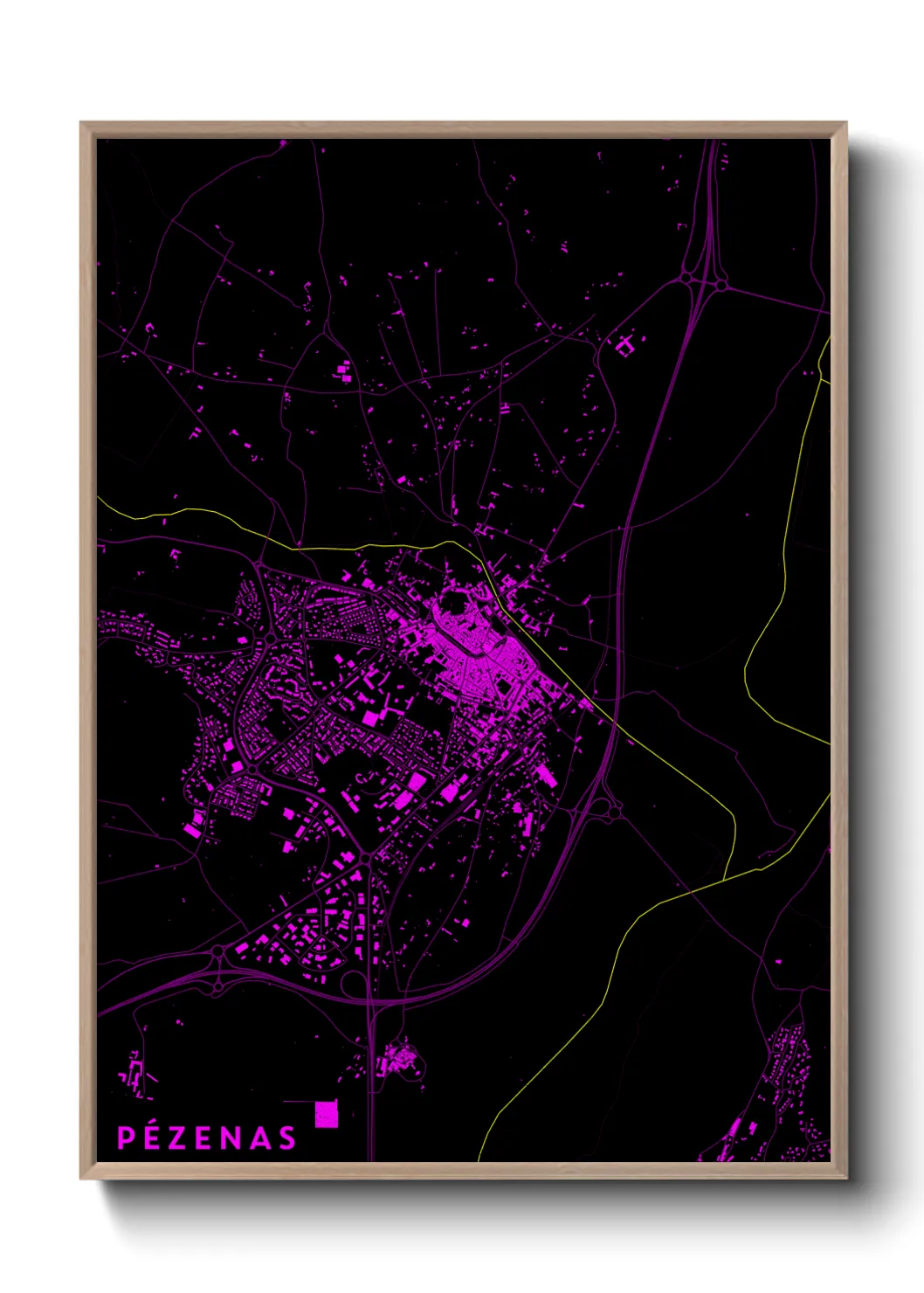 Un poster cartePézenas