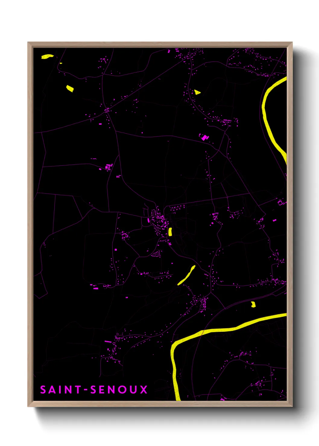 Un poster carteSaint-Senoux