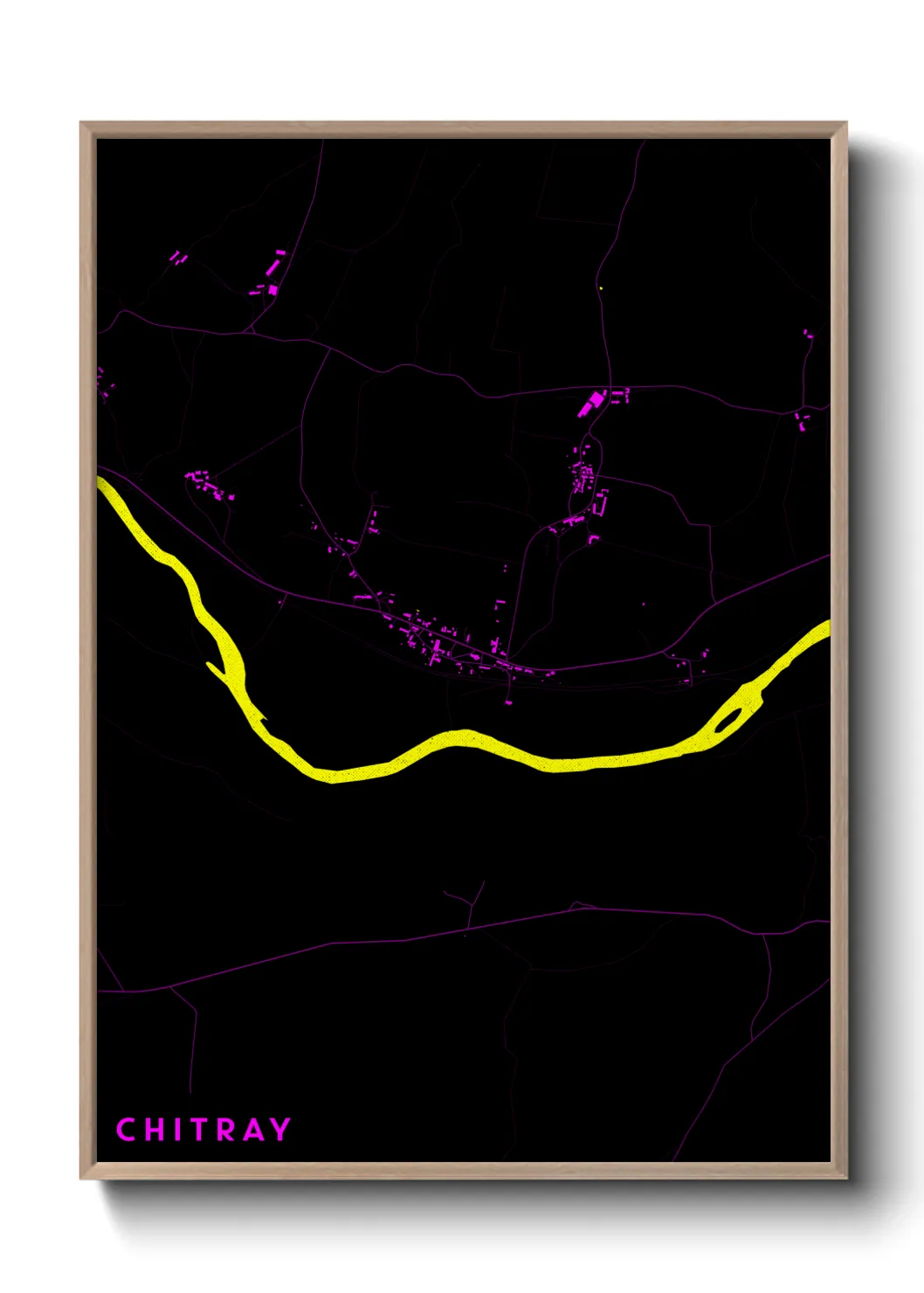 Une affiche de carte sur Chitray