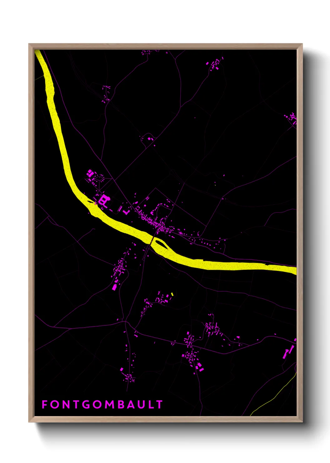 Un poster carteFontgombault