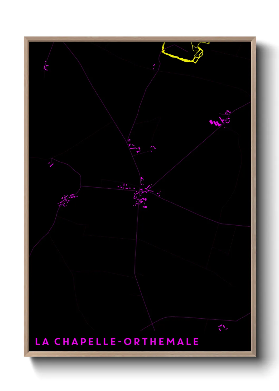 Un poster carteLa Chapelle-Orthemale