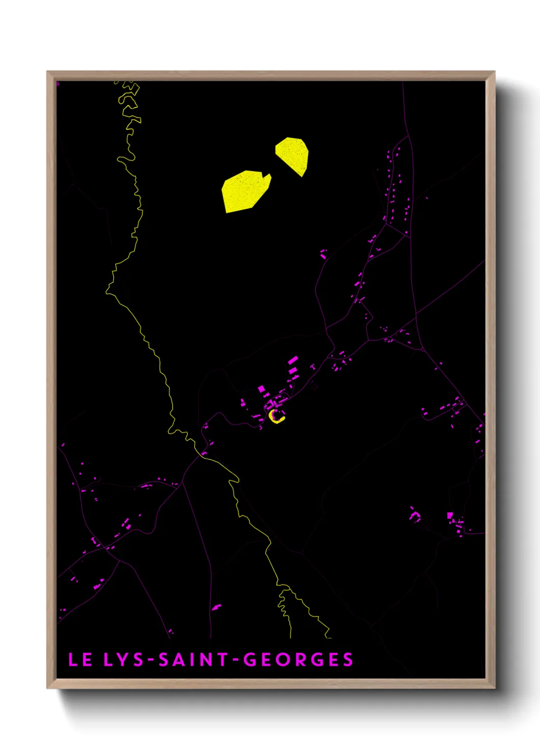 Un poster carteLe Lys-Saint-Georges