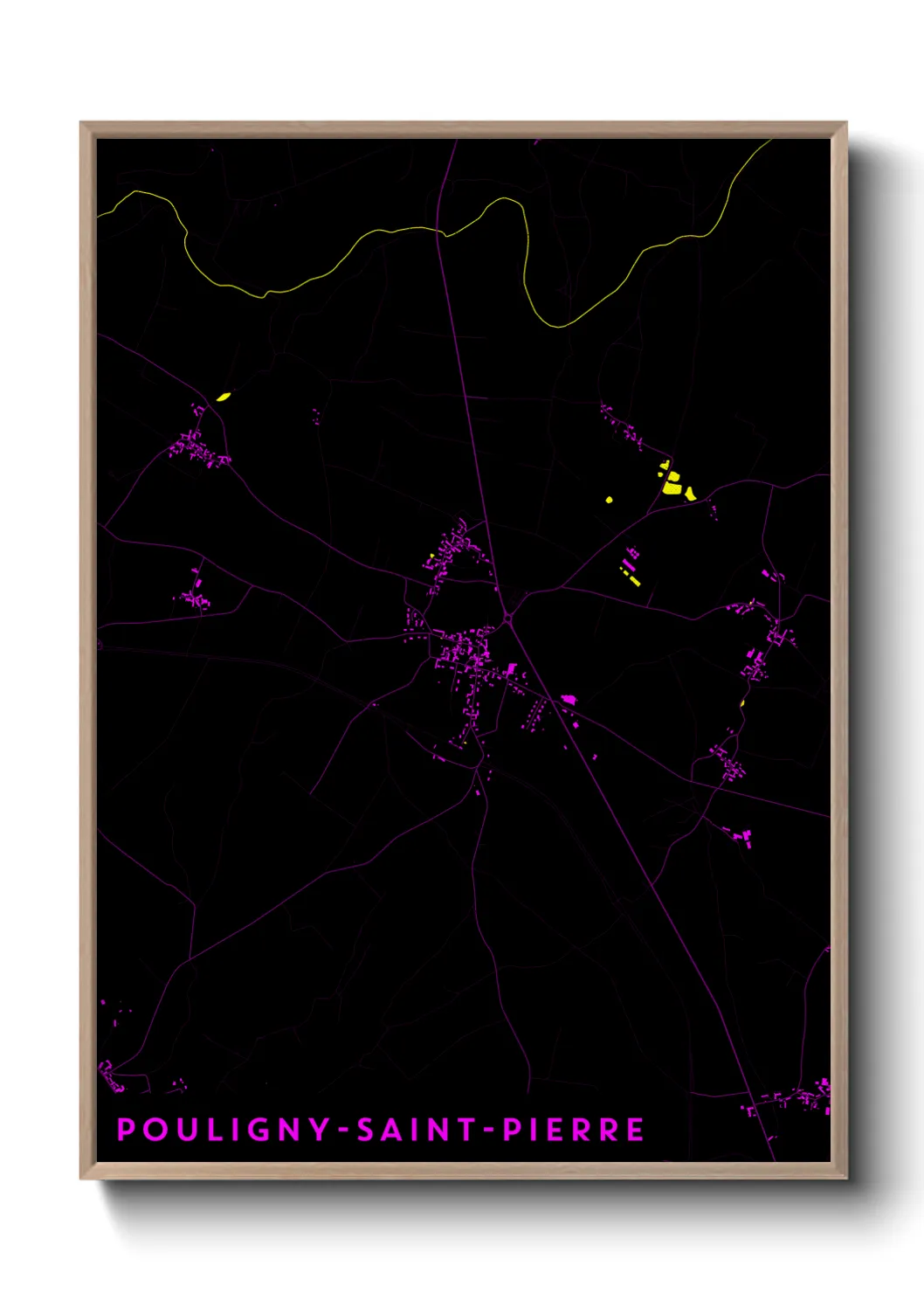 Un poster cartePouligny-Saint-Pierre