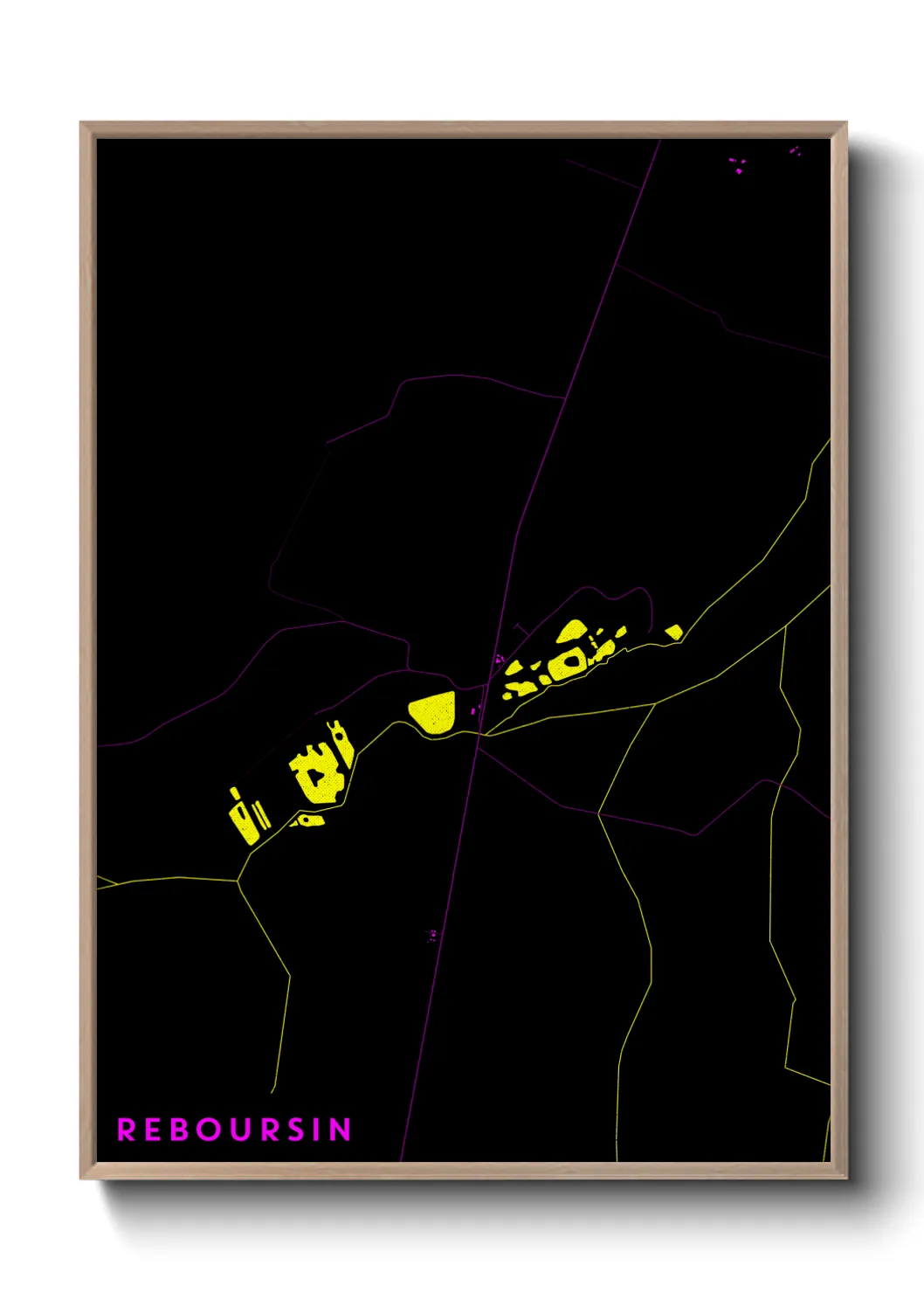 Une affiche de carte sur Reboursin