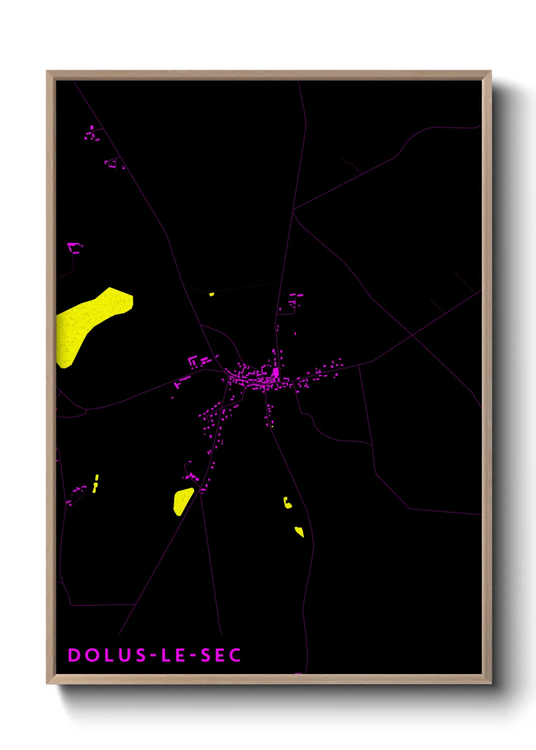 Une affiche de carte sur Dolus-le-Sec