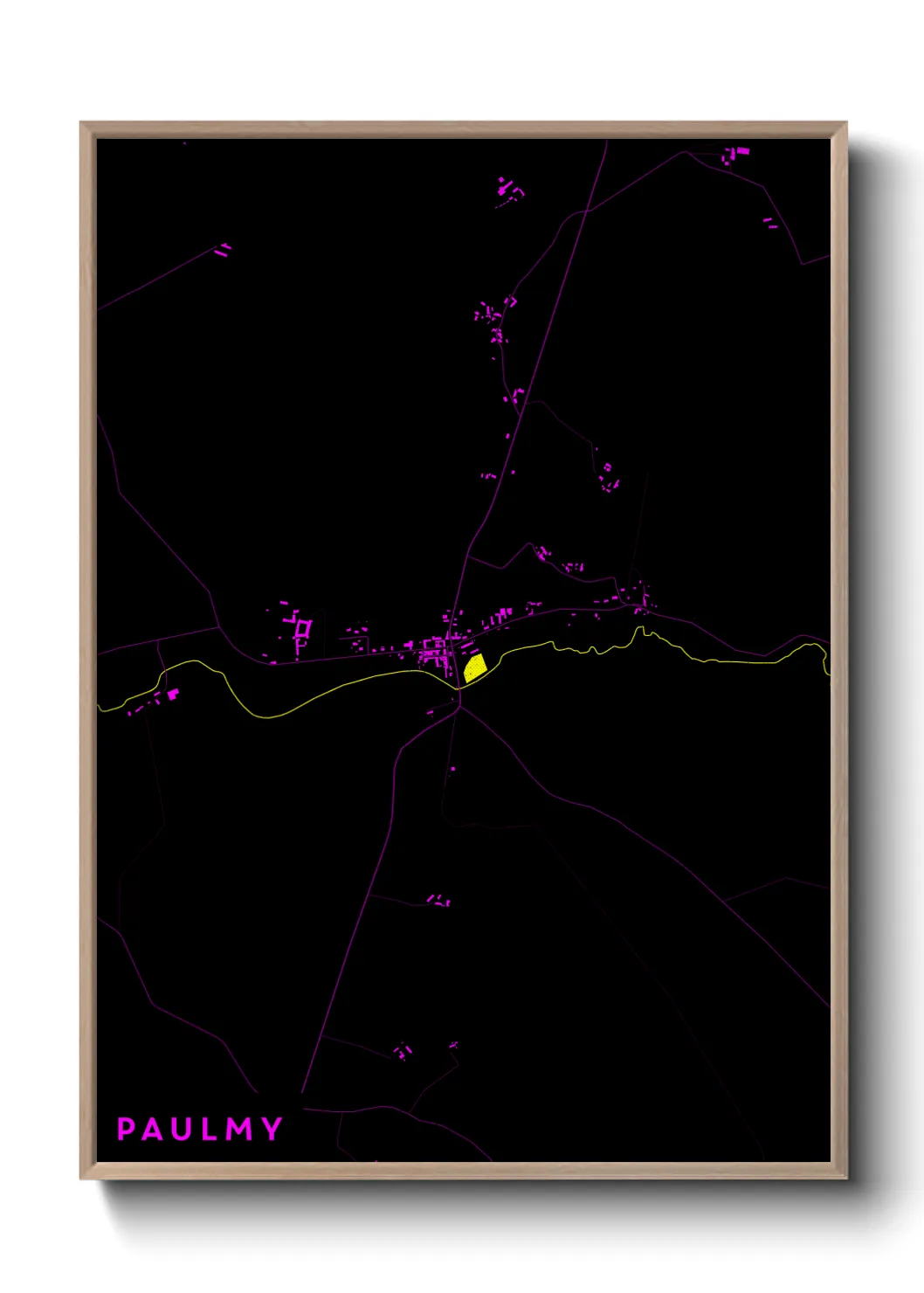 Une affiche de carte sur Paulmy