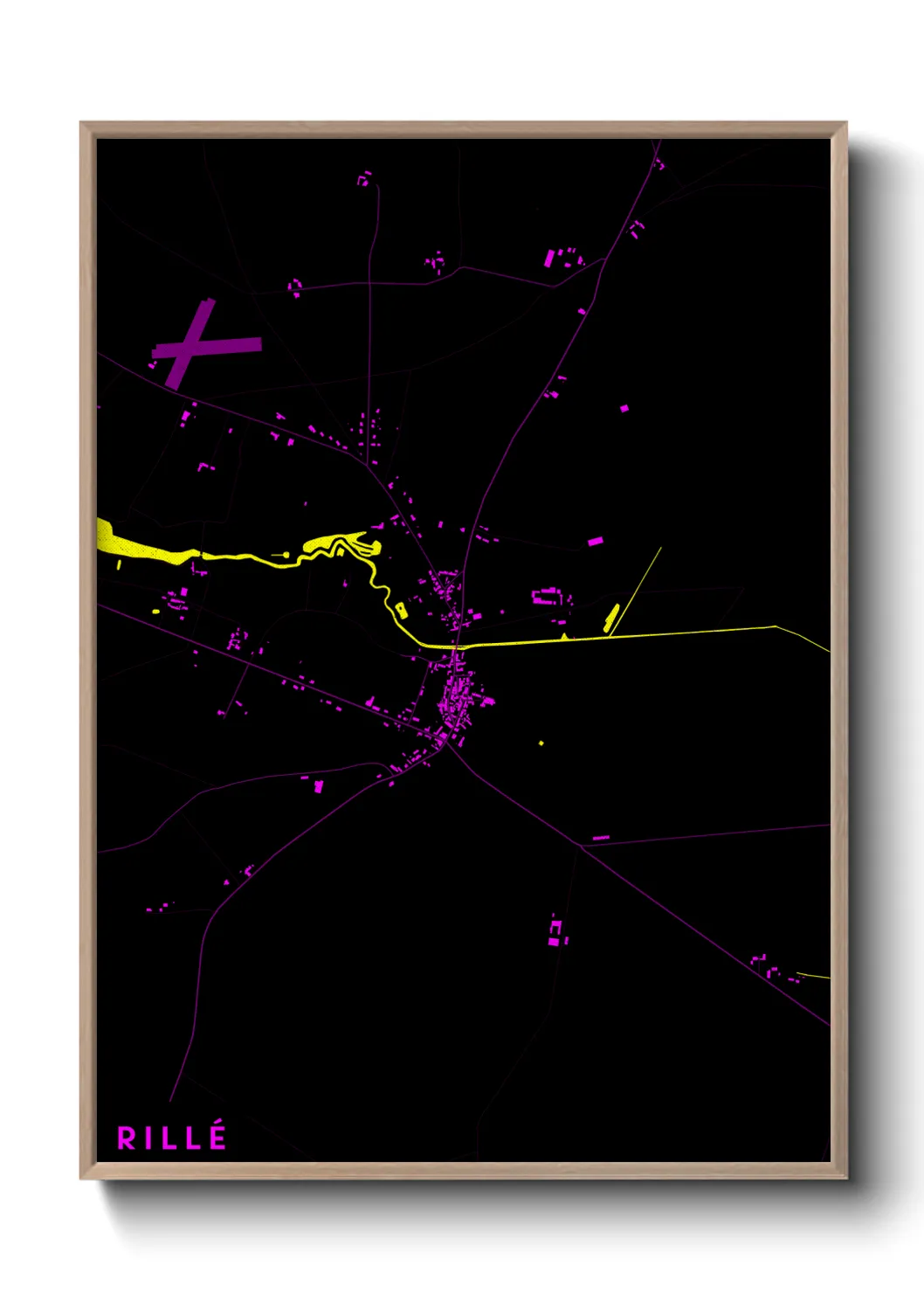 Une affiche de carte sur Rillé