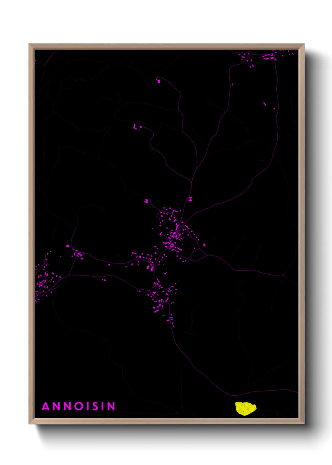 Une affiche de carte sur Annoisin