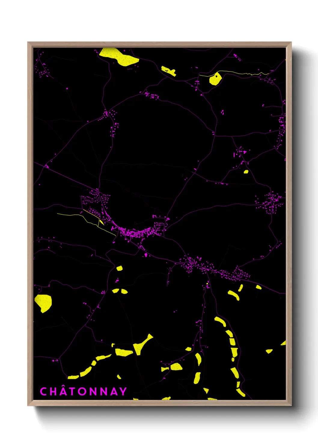 Un poster carteChâtonnay