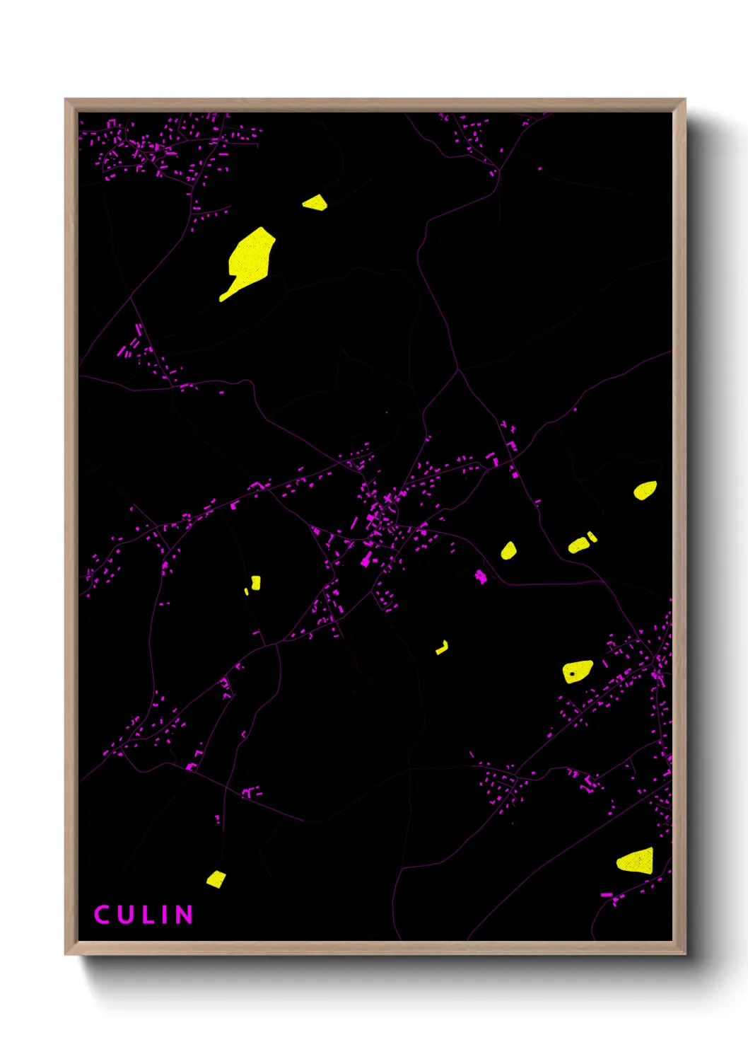 Une affiche de carte sur Culin