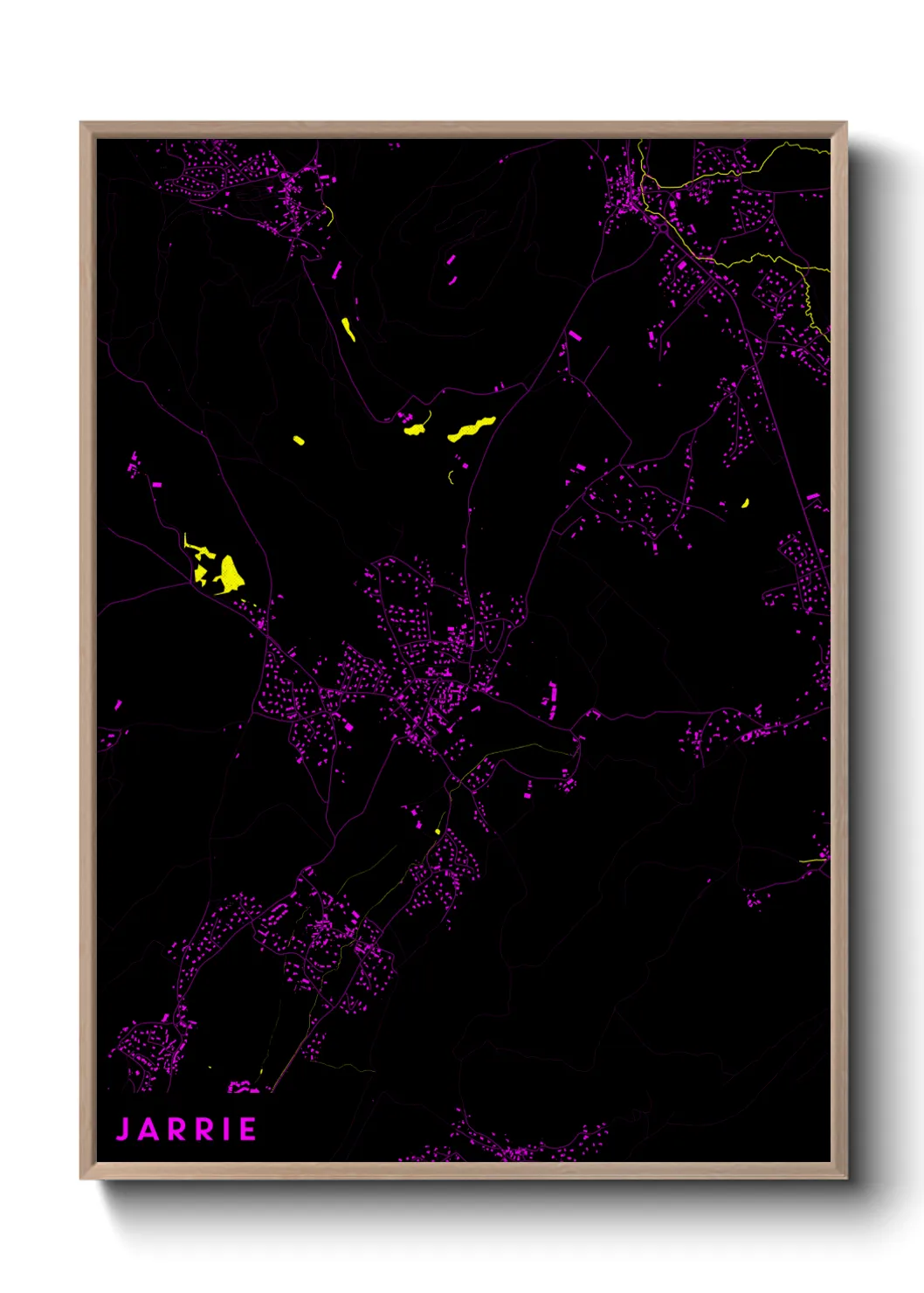 Une affiche de carte sur Jarrie