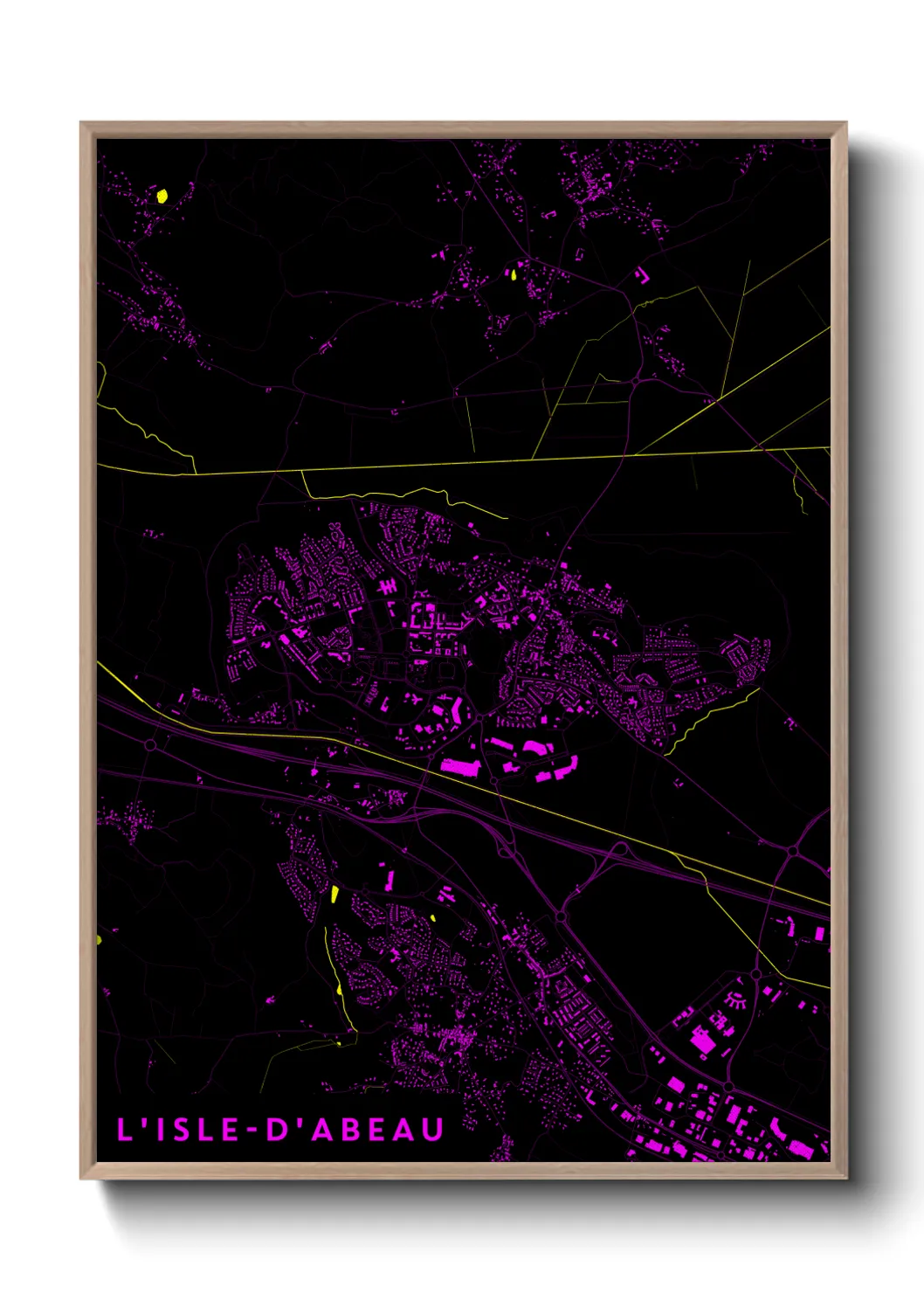 Un poster carteL'Isle-d'Abeau