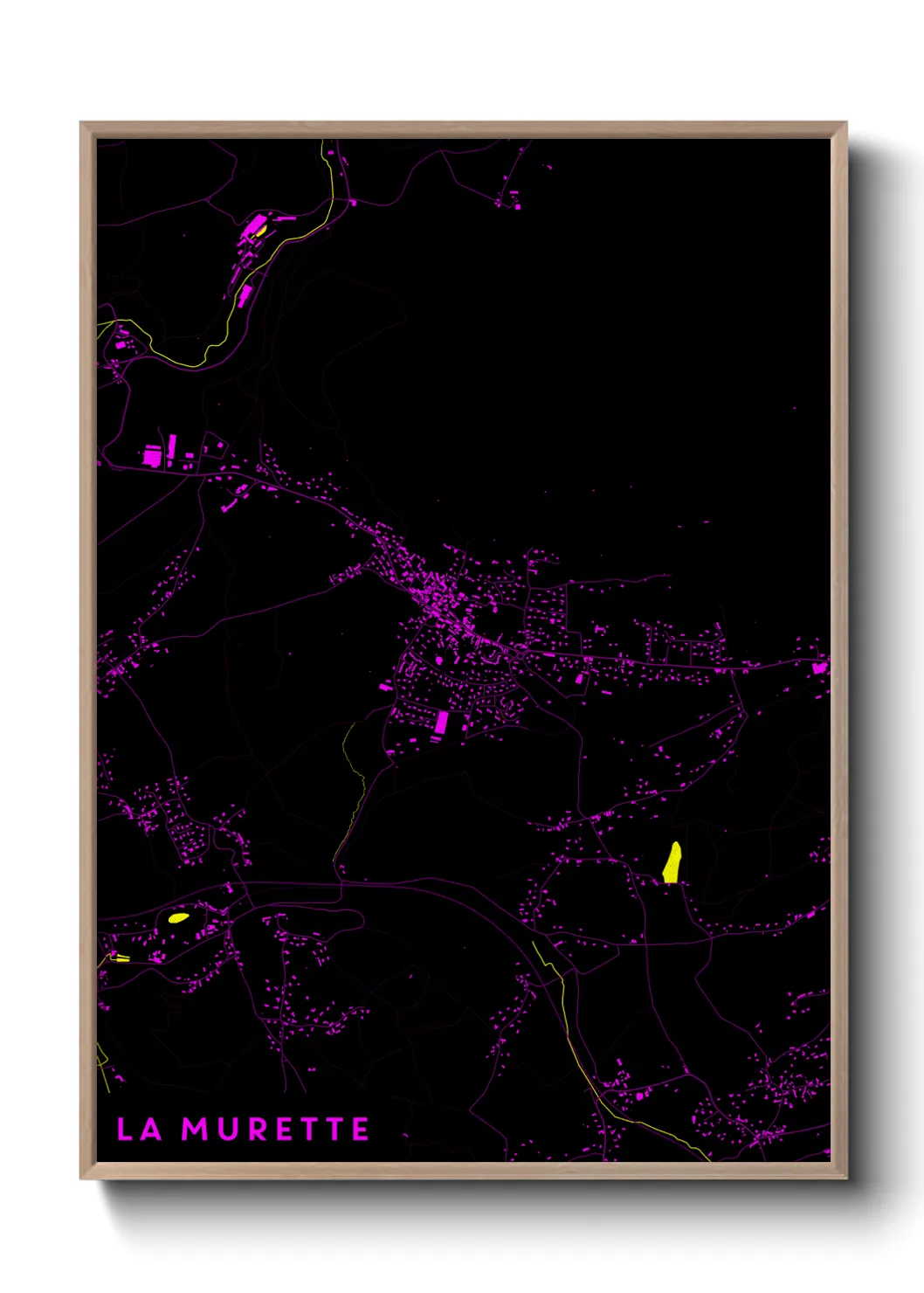 Une affiche de carte sur La Murette