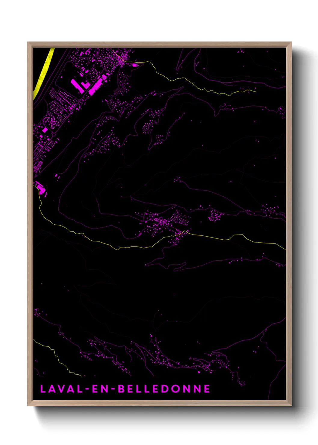 Un poster carteLaval-en-Belledonne