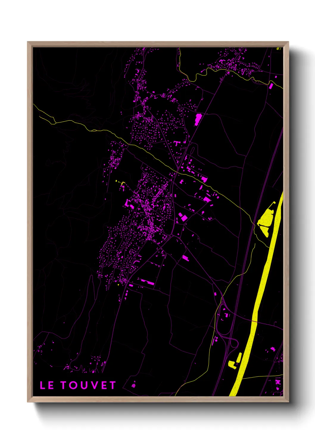 Une affiche de carte sur Le Touvet