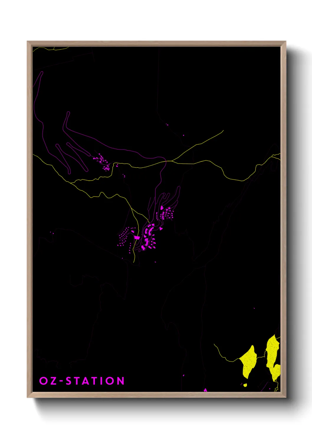 Une affiche de carte sur OZ-Station