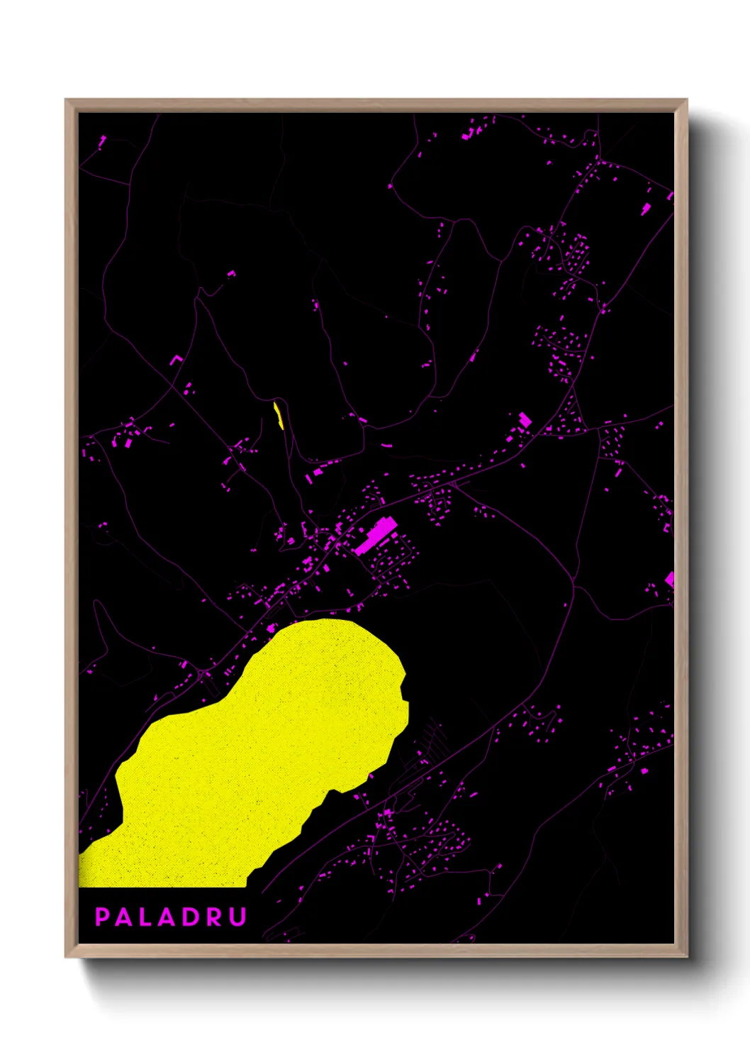 Une affiche de carte sur Paladru