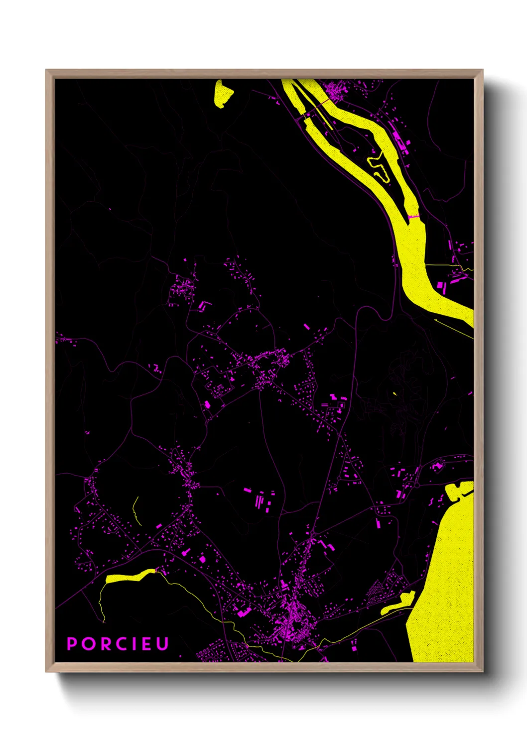 Un poster cartePorcieu