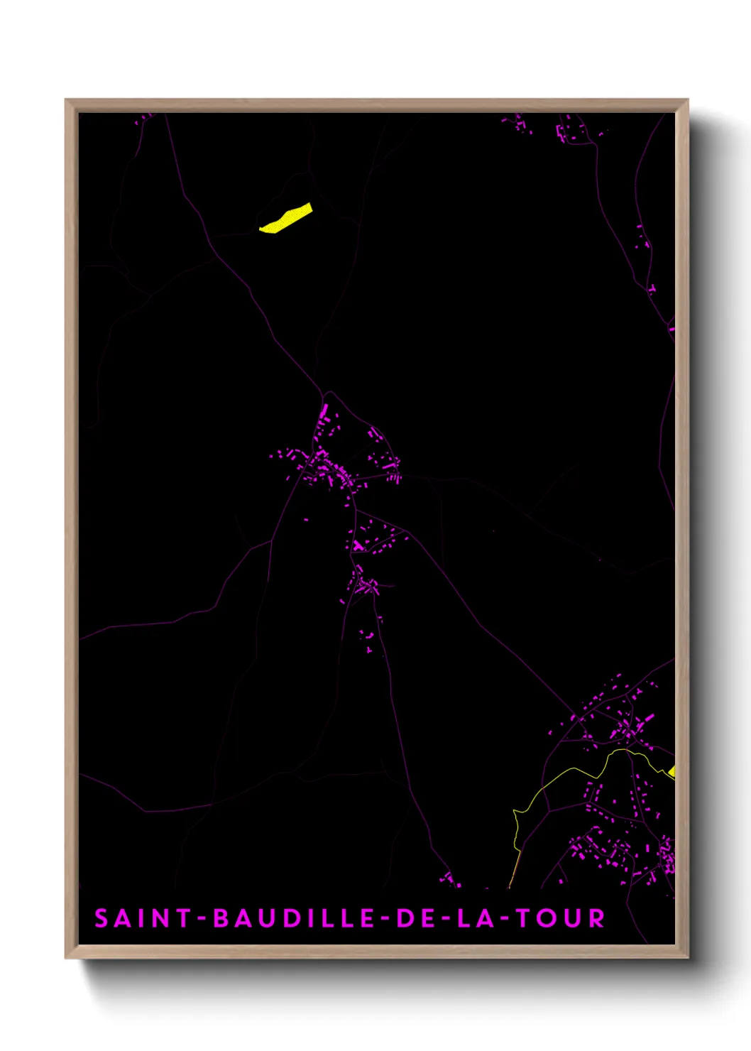 Un poster carteSaint-Baudille-de-la-Tour