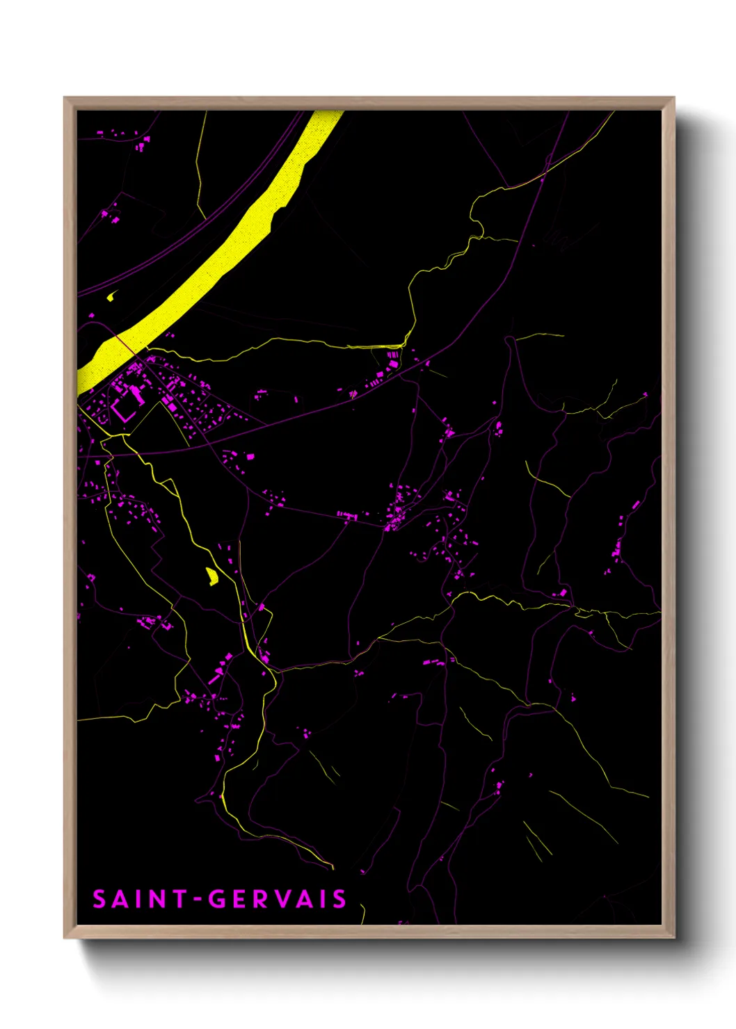 Un poster carteSaint-Gervais