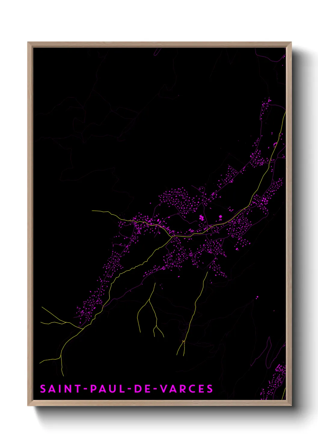 Un poster carteSaint-Paul-de-Varces